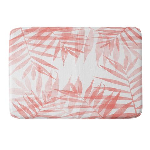 Emanuela Carratoni Living Coral Tropicana Palms Memory Foam Bath Mat