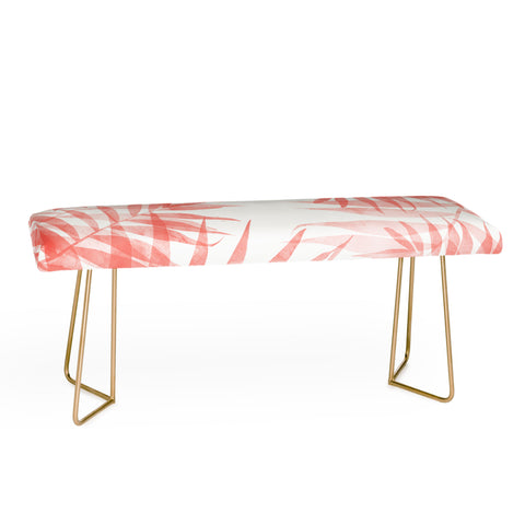 Emanuela Carratoni Living Coral Tropicana Palms Bench