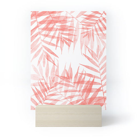 Emanuela Carratoni Living Coral Tropicana Palms Mini Art Print
