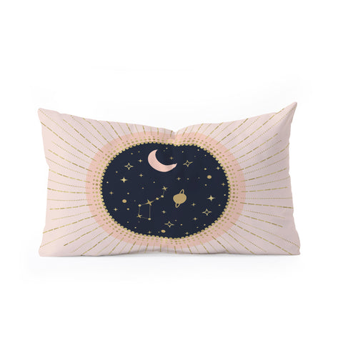 Emanuela Carratoni Love in Space Oblong Throw Pillow