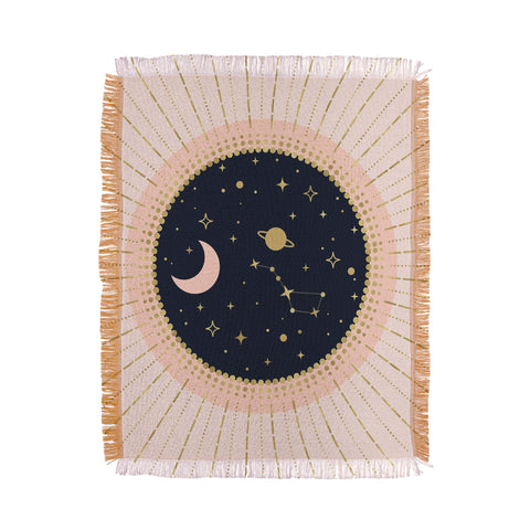 Emanuela Carratoni Love in Space Throw Blanket