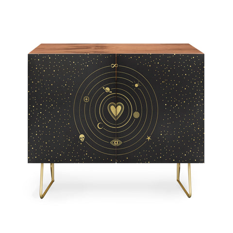 Emanuela Carratoni Love Universe in Gold Credenza