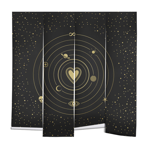 Emanuela Carratoni Love Universe in Gold Wall Mural