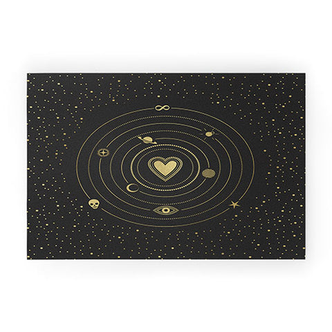 Emanuela Carratoni Love Universe in Gold Welcome Mat