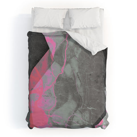 Emanuela Carratoni Marble and Rose Duvet Cover
