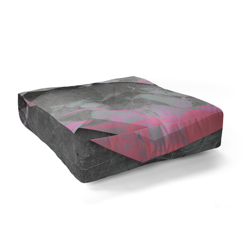 Emanuela Carratoni Marble and Rose Floor Pillow Square