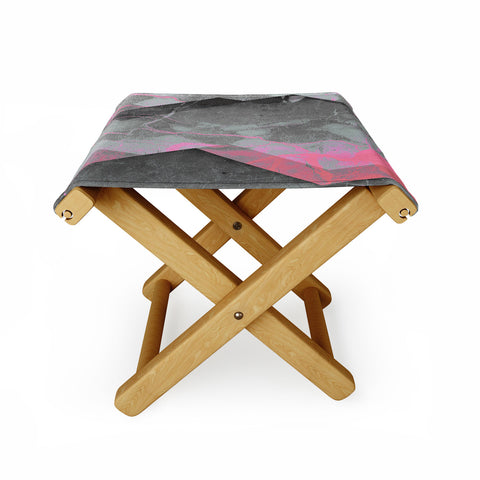 Emanuela Carratoni Marble and Rose Folding Stool