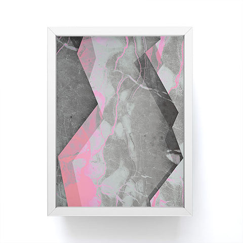 Emanuela Carratoni Marble and Rose Framed Mini Art Print