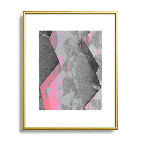 Emanuela Carratoni Marble and Rose Metal Framed Art Print