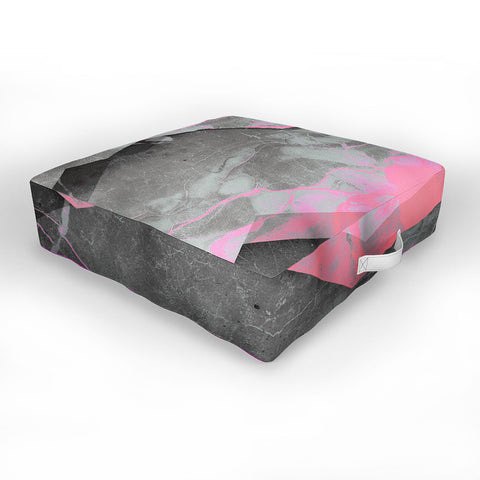 Emanuela Carratoni Marble and Rose Outdoor Floor Cushion