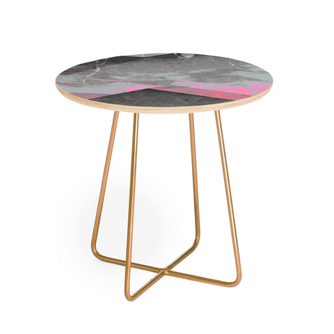 Emanuela Carratoni Marble and Rose Round Side Table