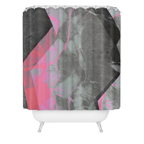 Emanuela Carratoni Marble and Rose Shower Curtain