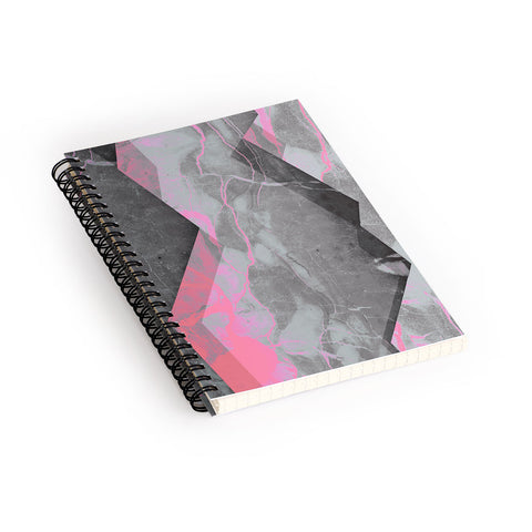Emanuela Carratoni Marble and Rose Spiral Notebook