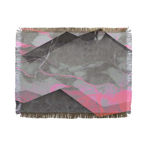 Emanuela Carratoni Marble and Rose Throw Blanket