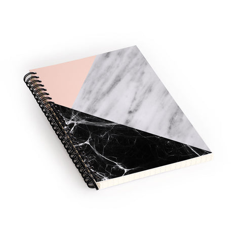 Emanuela Carratoni Marble Collage with Pink Spiral Notebook