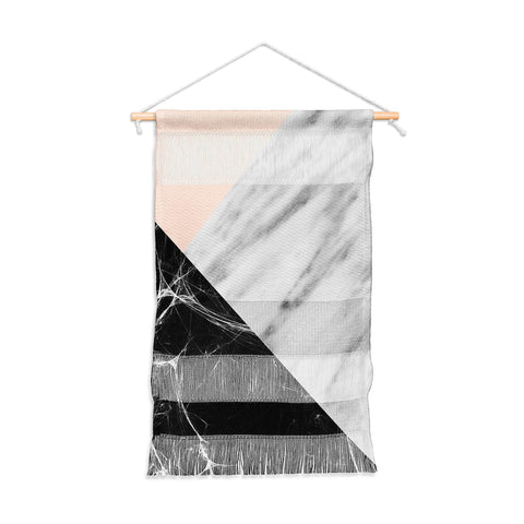Emanuela Carratoni Marble Collage with Pink Wall Hanging Portrait