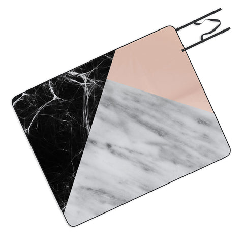 Emanuela Carratoni Marble Collage with Pink Picnic Blanket
