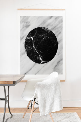 Emanuela Carratoni Marble Eclipse Art Print And Hanger