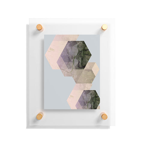 Emanuela Carratoni Marble Geometry Floating Acrylic Print