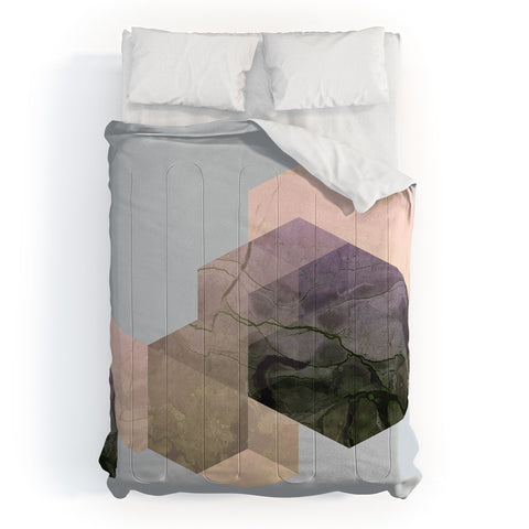 Emanuela Carratoni Marble Geometry Comforter