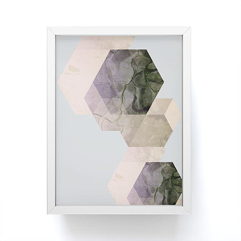 Emanuela Carratoni Marble Geometry Framed Mini Art Print