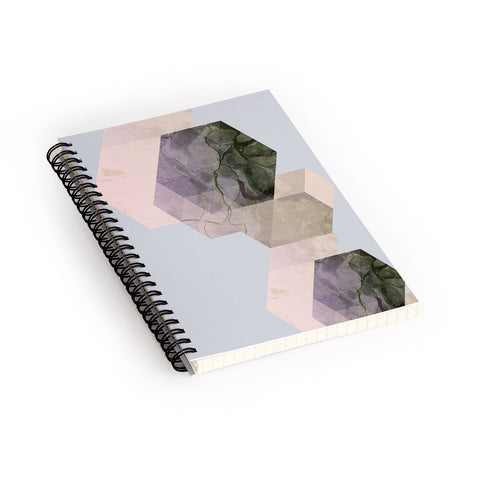 Emanuela Carratoni Marble Geometry Spiral Notebook