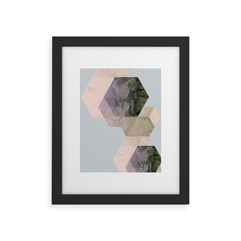 Emanuela Carratoni Marble Geometry Framed Art Print