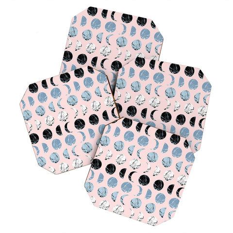 Emanuela Carratoni Marble Moon Phases Coaster Set