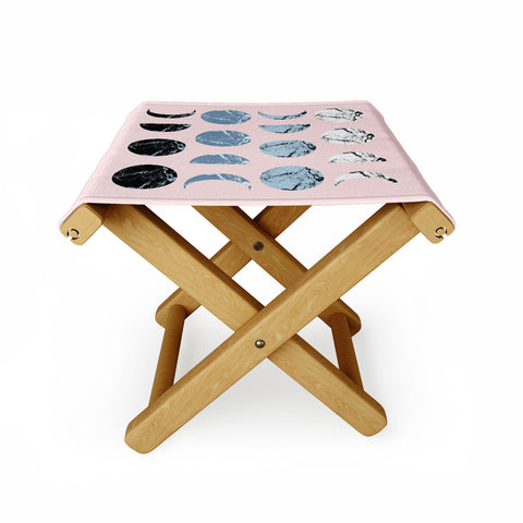 Emanuela Carratoni Marble Moon Phases Folding Stool