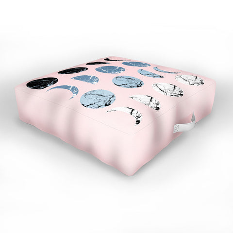 Emanuela Carratoni Marble Moon Phases Outdoor Floor Cushion