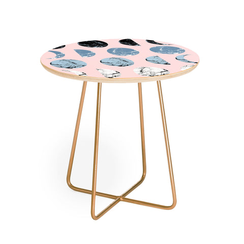 Emanuela Carratoni Marble Moon Phases Round Side Table