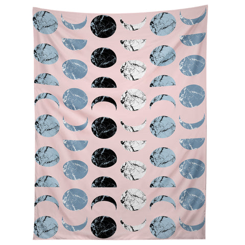 Emanuela Carratoni Marble Moon Phases Tapestry