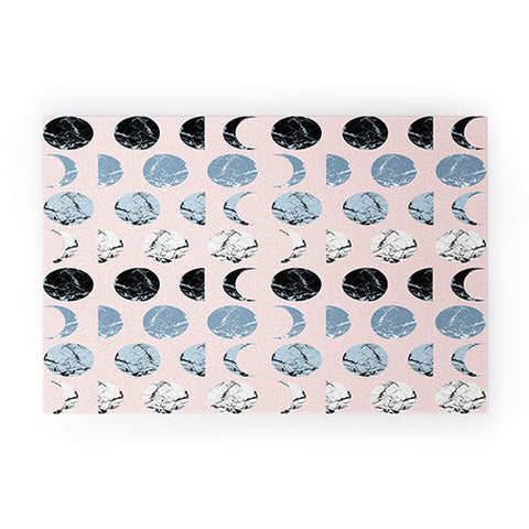 Emanuela Carratoni Marble Moon Phases Welcome Mat