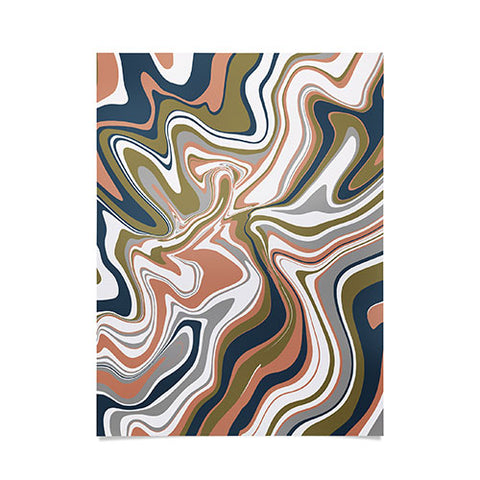 Emanuela Carratoni Marbled Swirls Poster