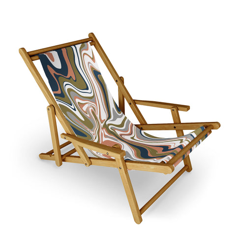 Emanuela Carratoni Marbled Swirls Sling Chair