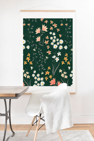 Emanuela Carratoni Meadow Flowers Theme Art Print And Hanger