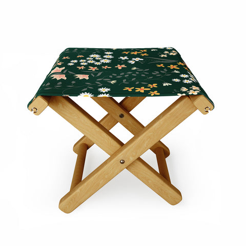 Emanuela Carratoni Meadow Flowers Theme Folding Stool