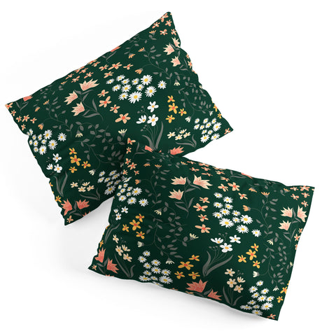 Emanuela Carratoni Meadow Flowers Theme Pillow Shams