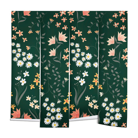 Emanuela Carratoni Meadow Flowers Theme Wall Mural
