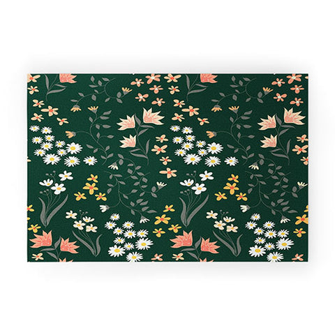 Emanuela Carratoni Meadow Flowers Theme Welcome Mat