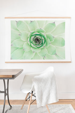 Emanuela Carratoni Mint Succulent Art Print And Hanger