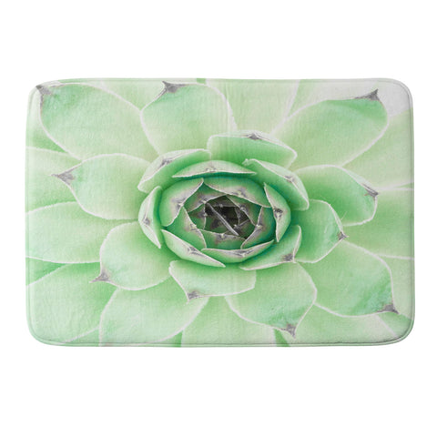 Emanuela Carratoni Mint Succulent Memory Foam Bath Mat