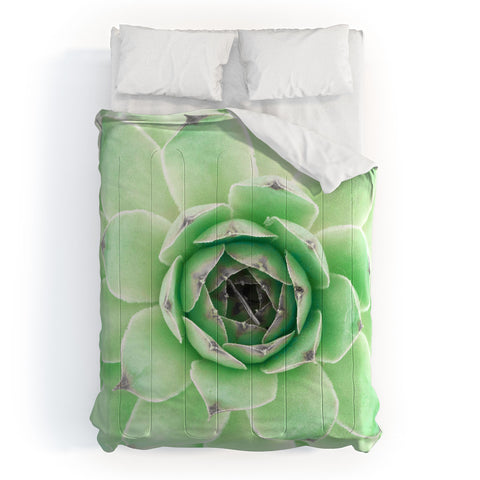 Emanuela Carratoni Mint Succulent Comforter