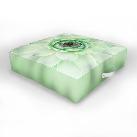 Emanuela Carratoni Mint Succulent Outdoor Floor Cushion