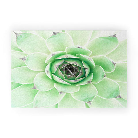 Emanuela Carratoni Mint Succulent Welcome Mat