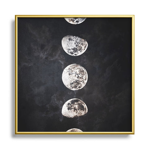 Emanuela Carratoni Mistery Moon Metal Square Framed Art Print