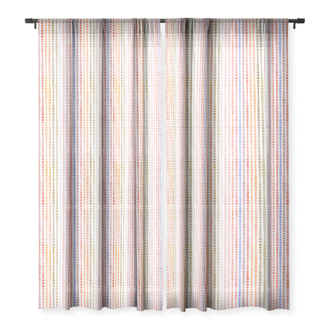 Emanuela Carratoni Modern Polka Dots Sheer Window Curtain