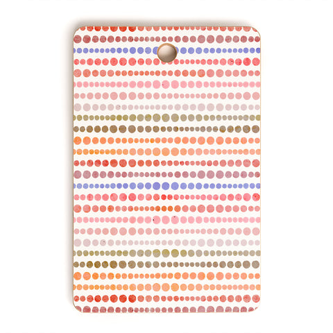 Emanuela Carratoni Modern Polka Dots Cutting Board Rectangle