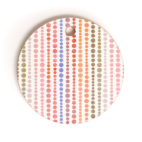 Emanuela Carratoni Modern Polka Dots Cutting Board Round