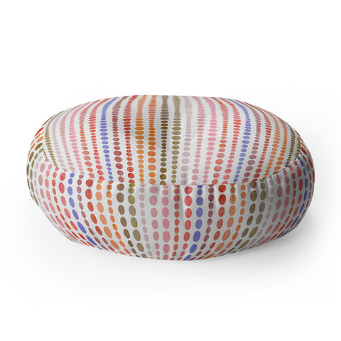 Emanuela Carratoni Modern Polka Dots Floor Pillow Round